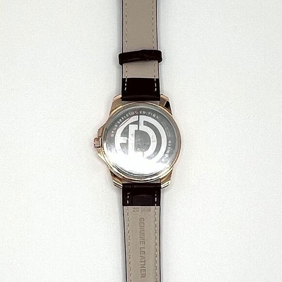 Deus Skeleton Edition Leather Band Watch in Brown - Picture 2 of 7